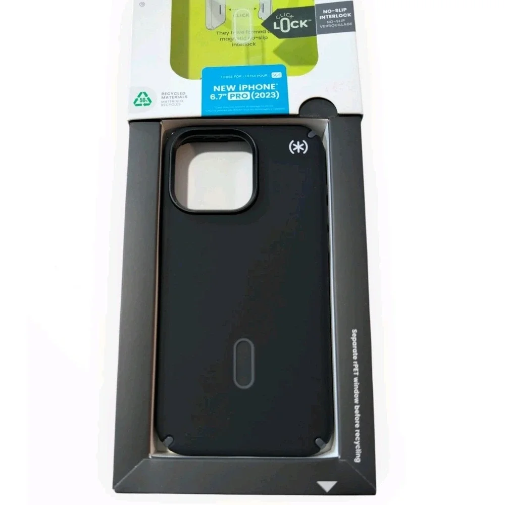 B8-O Speck Presidio2 Pro MagSafe with ClickLock Case for Apple iPhone 15 Pro Max